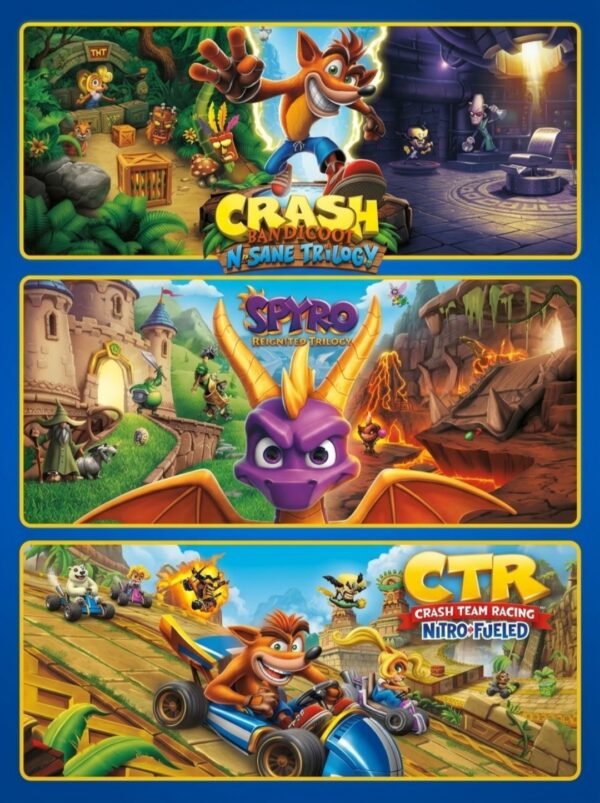 1000041786 CRASH TRILOGY + CTR + SPYRO TRILOGY (PS4 - PS5)