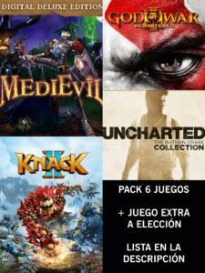 PACK 6 JUEGOS + EXTRA A ELECCIÓN (PS4 - PS5)